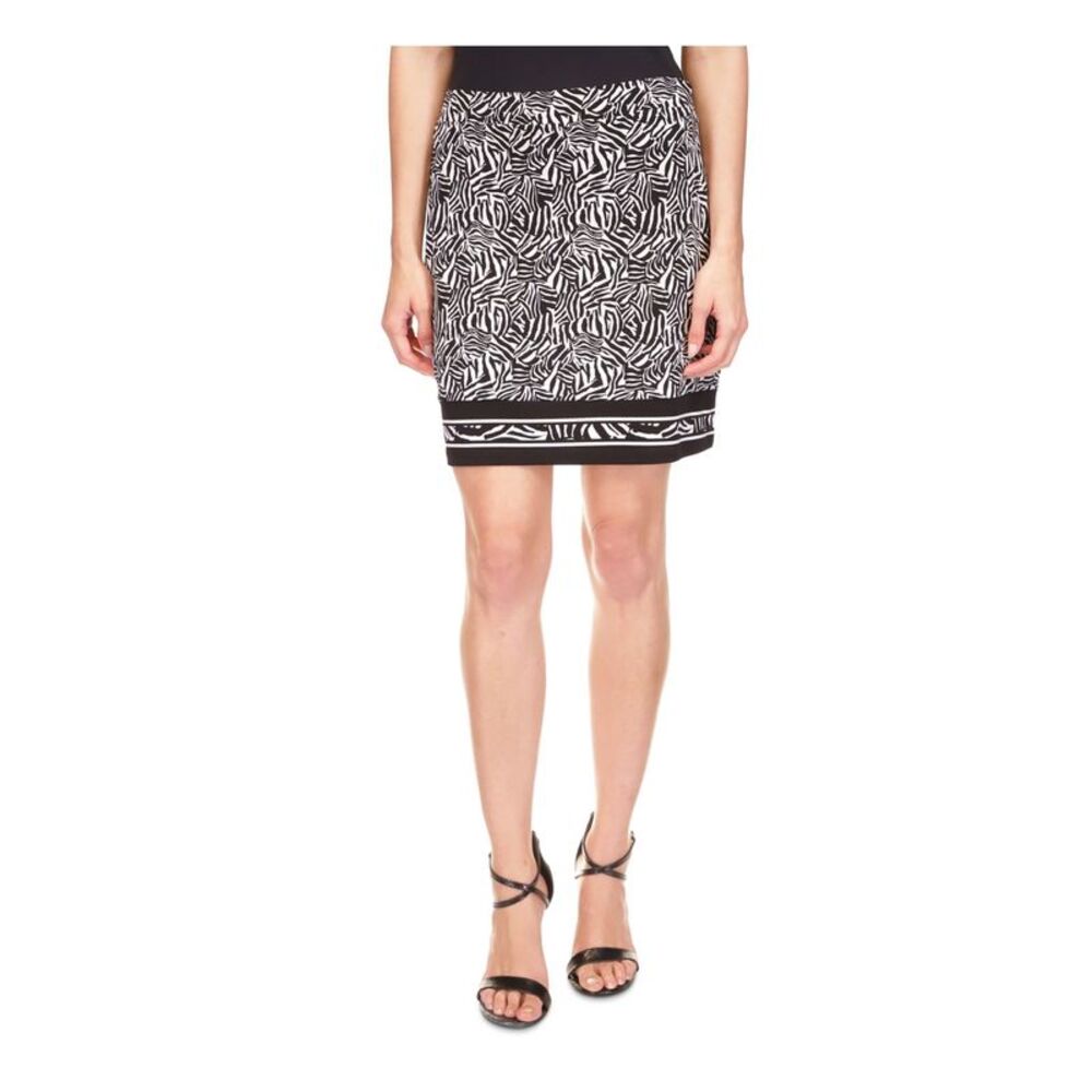 MICHAEL MICHAEL KORS Womens White Zippered Short Pencil Skirt XL